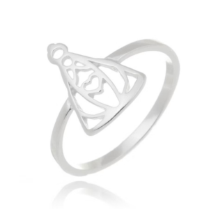 Anel de Prata Nossa Senhora Aparecida Vazado