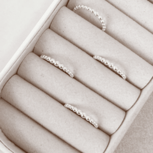 Anel de Prata Bolinhas