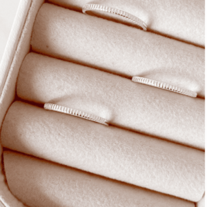 Anel de Prata Aliança Riscada