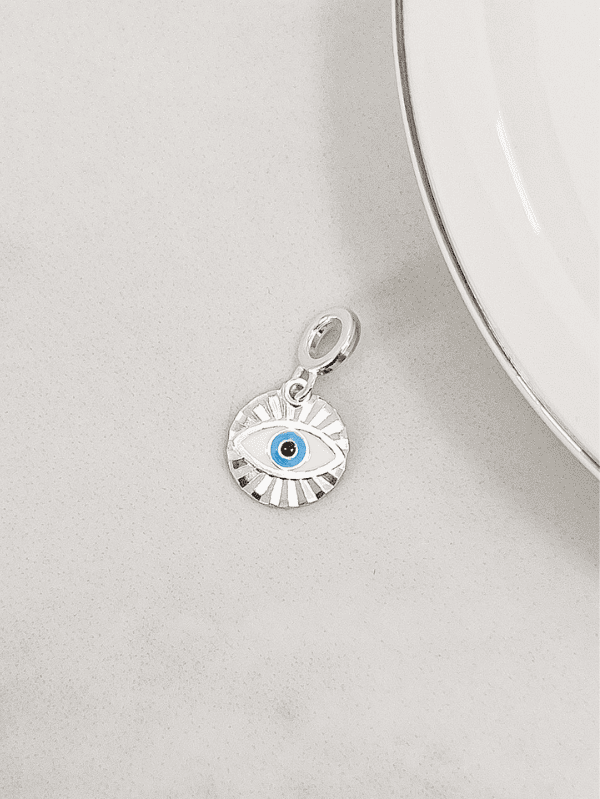 Berloque em Prata Olho Grego