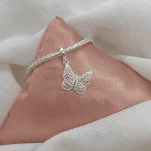 Berloque em Prata Borboleta