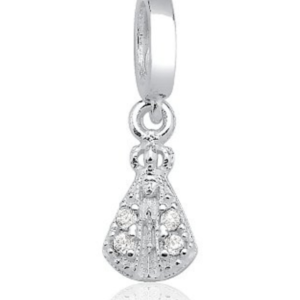 Berloque em Prata Nossa Senhora Aparecida