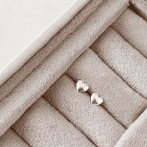 Brinco de Prata Coração 5mm