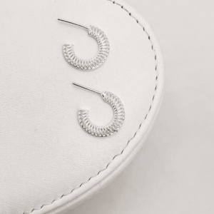 Argola de Prata Renda Italiana 15mm