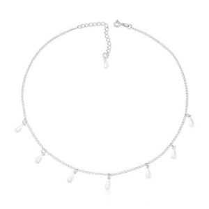 Colar de Prata Choker Gotas