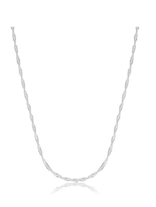 Colar de Prata Singapura 2mm