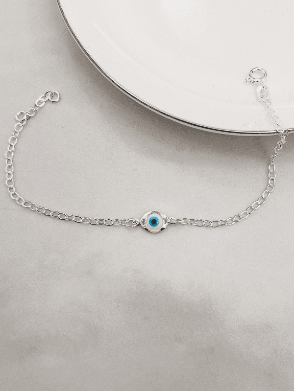 Pulseira de Prata Olho Grego
