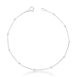 Pulseira de Prata Veneziana Mini Bolinhas